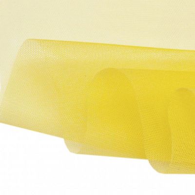 Фатин жесткий 16-68, 22 гр/м2, шир.180см, цвет жёлтый - купить в Чебоксарах. Цена 89.29 руб.