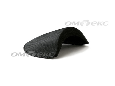 Плечевые накладки OВТ-10, обшитые, цвет чёрный - купить в Чебоксарах. Цена: 17.64 руб.