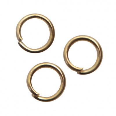 Кольцо  соединительное для бижутерии 5 мм, цв.-золото - купить в Чебоксарах. Цена: 0.44 руб.