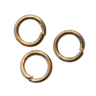 Кольцо  соединительное для бижутерии 4 мм, цв.-золото - купить в Чебоксарах. Цена: 0.41 руб.