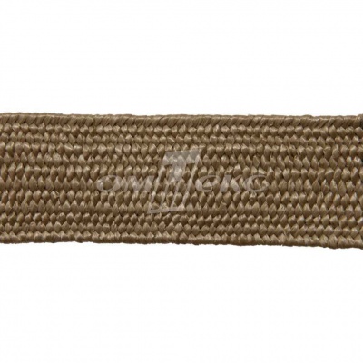 Тесьма отделочная полипропиленовая плетеная эластичная #2, шир. 40мм, цв.- соломенный - купить в Чебоксарах. Цена: 50.99 руб.