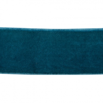 Лента бархатная нейлон, шир.25 мм, (упак. 45,7м), цв.65-изумруд - купить в Чебоксарах. Цена: 981.09 руб.