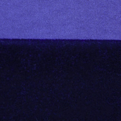 Бархат стрейч №14, 240 гр/м2, шир.160 см, (2,6 м/кг), цвет т.синий - купить в Чебоксарах. Цена 740.88 руб.