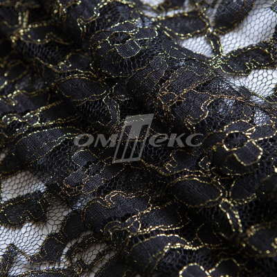 Кружевное полотно XD LACE 1-4, 80 гр/м2, шир.150см, цвет чёрный - купить в Чебоксарах. Цена 245.94 руб.
