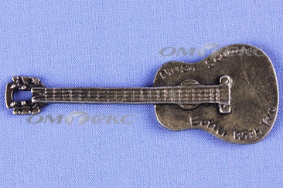 Декоративный элемент для творчества из металла "Гитара"  - купить в Чебоксарах. Цена: 19.99 руб.