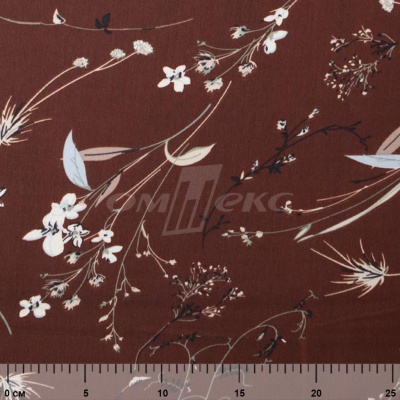 Плательная ткань "Фламенко" 2.2, 80 гр/м2, шир.150 см, принт растительный - купить в Чебоксарах. Цена 239.03 руб.