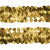 Тесьма с пайетками D16, шир. 30 мм/уп. 25+/-1 м, цвет золото - купить в Чебоксарах. Цена: 1 098.48 руб.