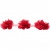 Тесьма плетеная "Рюш", упак. 9,14 м, цвет красный - купить в Чебоксарах. Цена: 46.82 руб.