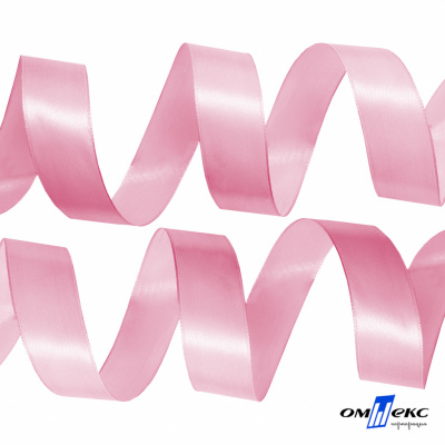050-нежно-розовый Лента атласная упаковочная (В) 85+/-5гр/м2, шир.25 мм (1/2), 25+/-1 м - купить в Чебоксарах. Цена: 53.96 руб.