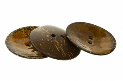 Деревянные украшения для рукоделия пуговицы "Кокос" #4 - купить в Чебоксарах. Цена: 66.23 руб.