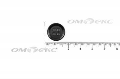 51400/15 мм (4 пр) черные пуговицы - купить в Чебоксарах. Цена: 0.67 руб.