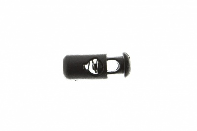 8108 Фиксатор пластиковый "Бочонок", 20х8 мм, цвет чёрный - купить в Чебоксарах. Цена: 1.29 руб.