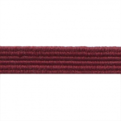 Резиновые нити с текстильным покрытием, шир. 6 мм ( упак.30 м/уп), цв.- 88-бордо - купить в Чебоксарах. Цена: 155.22 руб.