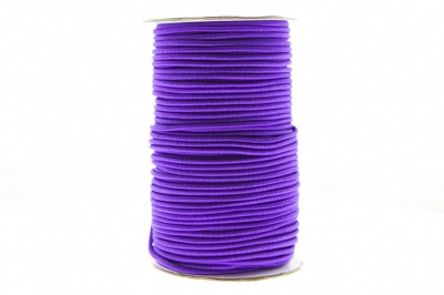 0370-1301-Шнур эластичный 3 мм, (уп.100+/-1м), цв.175- фиолет - купить в Чебоксарах. Цена: 459.62 руб.