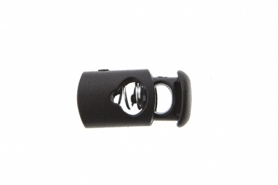 8021 Фиксатор пластиковый "Цилиндр", 20х10 мм, цвет чёрный - купить в Чебоксарах. Цена: 1.29 руб.