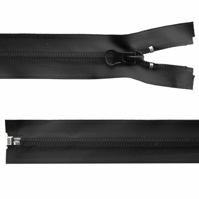 Молния водонепроницаемая PVC Т-7, 100 см, разъемная, цвет чёрный - купить в Чебоксарах. Цена: 61.89 руб.