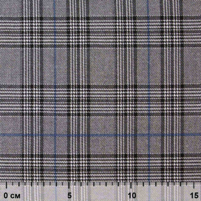 Ткань костюмная "Клер" 80% P, 16% R, 4% S, 200 г/м2, шир.150 см,#3 цв-серый/синий - купить в Чебоксарах. Цена 412.02 руб.