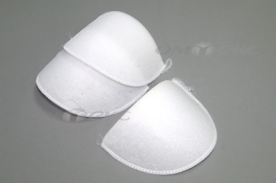 Плечевые накладки ОВ-10, обшитые, цвет белый - купить в Чебоксарах. Цена: 16.83 руб.