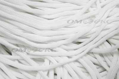 Шнур Т-02 (4с2) мелкое плетение 4мм 100 м белый - купить в Чебоксарах. Цена: 2.50 руб.