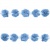 Тесьма плетеная "Рюш", упак. 9,14 м, цвет голубой - купить в Чебоксарах. Цена: 45.87 руб.