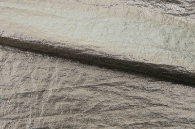 Текстильный материал "Диско"#1805 с покрытием РЕТ, 40гр/м2, 100% полиэстер, цв.6-тем.серебро - купить в Чебоксарах. Цена 412.36 руб.