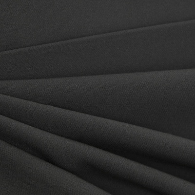 Костюмная ткань "Элис", 220 гр/м2, шир.150 см, цвет чёрный - купить в Чебоксарах. Цена 308 руб.