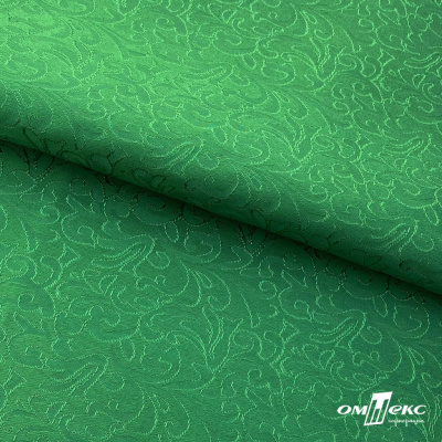 Ткань жаккард королевский, 100% полиэстр 180 г/м 2, шир.150 см, цв-зеленый - купить в Чебоксарах. Цена 293.39 руб.