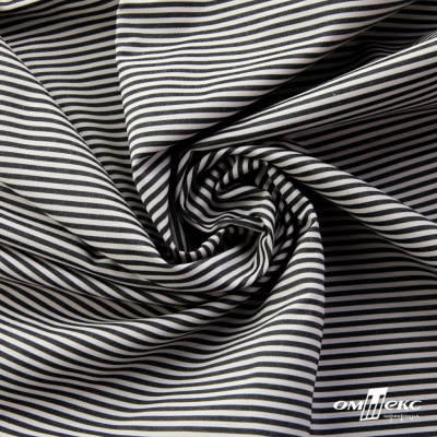 Ткань сорочечная Полоска Кенди, 115 г/м2, 58% пэ,42% хл, шир.150 см, цв.6-черный, (арт.110) - купить в Чебоксарах. Цена 306.69 руб.