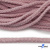 Шнур плетеный d-6 мм круглый, 70% хлопок 30% полиэстер, уп.90+/-1 м, цв.1087-розовый - купить в Чебоксарах. Цена: 588 руб.