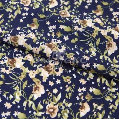 Плательная ткань "Фламенко" 1.1, 80 гр/м2, шир.150 см, принт растительный - купить в Чебоксарах. Цена 241.49 руб.