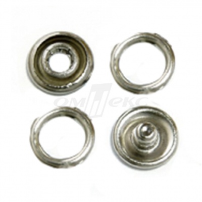 Кнопки рубашечные 10,5 мм никель New Star (кольцо) - купить в Чебоксарах. Цена: 5.80 руб.
