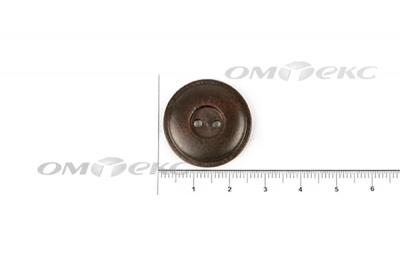Пуговица деревянная круглая №54 (25мм) - купить в Чебоксарах. Цена: 4.12 руб.