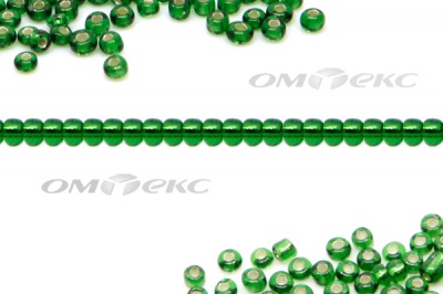Бисер (SL) 11/0 ( упак.100 гр) цв.27В - зелёный - купить в Чебоксарах. Цена: 53.34 руб.