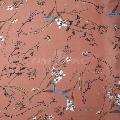 Плательная ткань "Фламенко" 2.1, 80 гр/м2, шир.150 см, принт растительный - купить в Чебоксарах. Цена 311.05 руб.