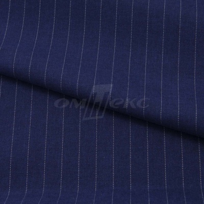 Костюмная ткань "Жаклин", 188 гр/м2, шир. 150 см, цвет тёмно-синий - купить в Чебоксарах. Цена 430.84 руб.