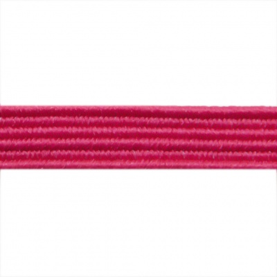 Резиновые нити с текстильным покрытием, шир. 6 мм ( упак.30 м/уп), цв.- 84-фуксия - купить в Чебоксарах. Цена: 155.22 руб.