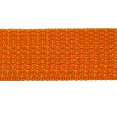 Стропа текстильная, шир. 25 мм (в нам. 50+/-1 ярд), цвет оранжевый - купить в Чебоксарах. Цена: 409.94 руб.