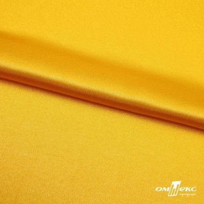 Поли креп-сатин 13-0859, 125 (+/-5) гр/м2, шир.150см, цвет жёлтый - купить в Чебоксарах. Цена 155.57 руб.