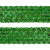 Тесьма с пайетками D4, шир. 35 мм/уп. 25+/-1 м, цвет зелёный - купить в Чебоксарах. Цена: 1 308.30 руб.