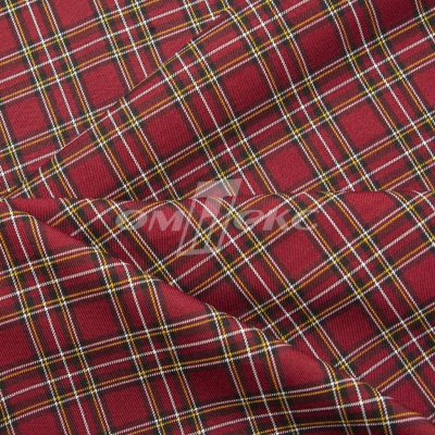 Ткань костюмная клетка 24379 2012, 230 гр/м2, шир.150см, цвет бордовый/бел/жел - купить в Чебоксарах. Цена 539.74 руб.