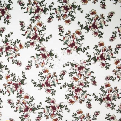 Плательная ткань "Фламенко" 23.1, 80 гр/м2, шир.150 см, принт растительный - купить в Чебоксарах. Цена 264.56 руб.