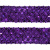 Тесьма с пайетками 12, шир. 35 мм/уп. 25+/-1 м, цвет фиолет - купить в Чебоксарах. Цена: 1 308.30 руб.