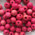 0309-Бусины деревянные "ОмТекс", 16 мм, упак.50+/-3шт, цв.023-розовый - купить в Чебоксарах. Цена: 62.22 руб.