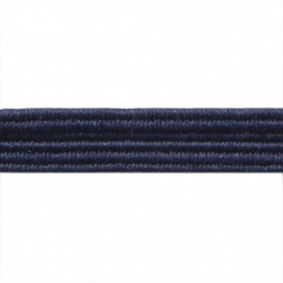 Резиновые нити с текстильным покрытием, шир. 6 мм ( упак.30 м/уп), цв.- 117-т.синий - купить в Чебоксарах. Цена: 152.05 руб.