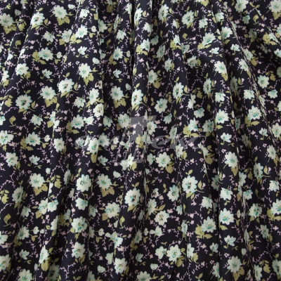 Плательная ткань "Софи" 8.1, 75 гр/м2, шир.150 см, принт растительный - купить в Чебоксарах. Цена 243.96 руб.