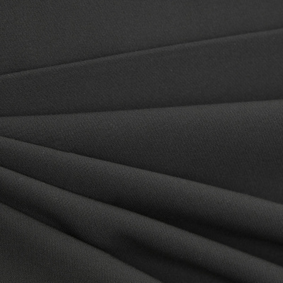 Костюмная ткань "Элис", 200 гр/м2, шир.150см, цвет чёрный - купить в Чебоксарах. Цена 306.20 руб.
