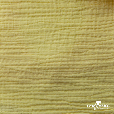 Ткань Муслин, 100% хлопок, 125 гр/м2, шир. 135 см (12-0824) цв.лимон нюд - купить в Чебоксарах. Цена 337.25 руб.
