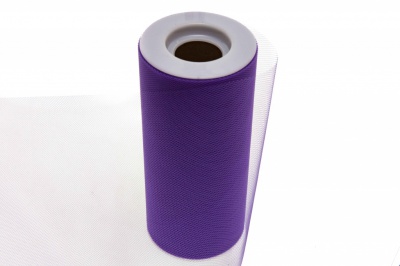 Фатин в шпульках 16-85, 10 гр/м2, шир. 15 см (в нам. 25+/-1 м), цвет фиолетовый - купить в Чебоксарах. Цена: 100.69 руб.