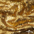 Трикотажное полотно, Сетка с пайетками,188 гр/м2, шир.140 см, цв.-тем.золото (#51) - купить в Чебоксарах. Цена 505.15 руб.
