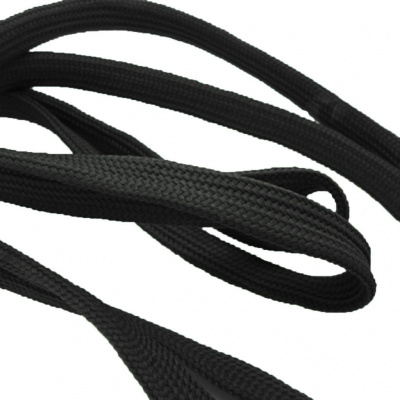 Шнурки т.5 110 см черный - купить в Чебоксарах. Цена: 23.25 руб.